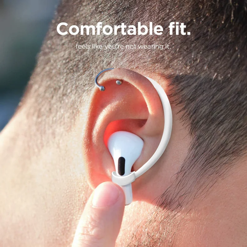 

Silicone Ear Hooks for Apple AirPods Pro2 Accessories Anti-fall Bluetooth Earphone Holder for Airpods 1 2 3 Pro Sports Earhooks