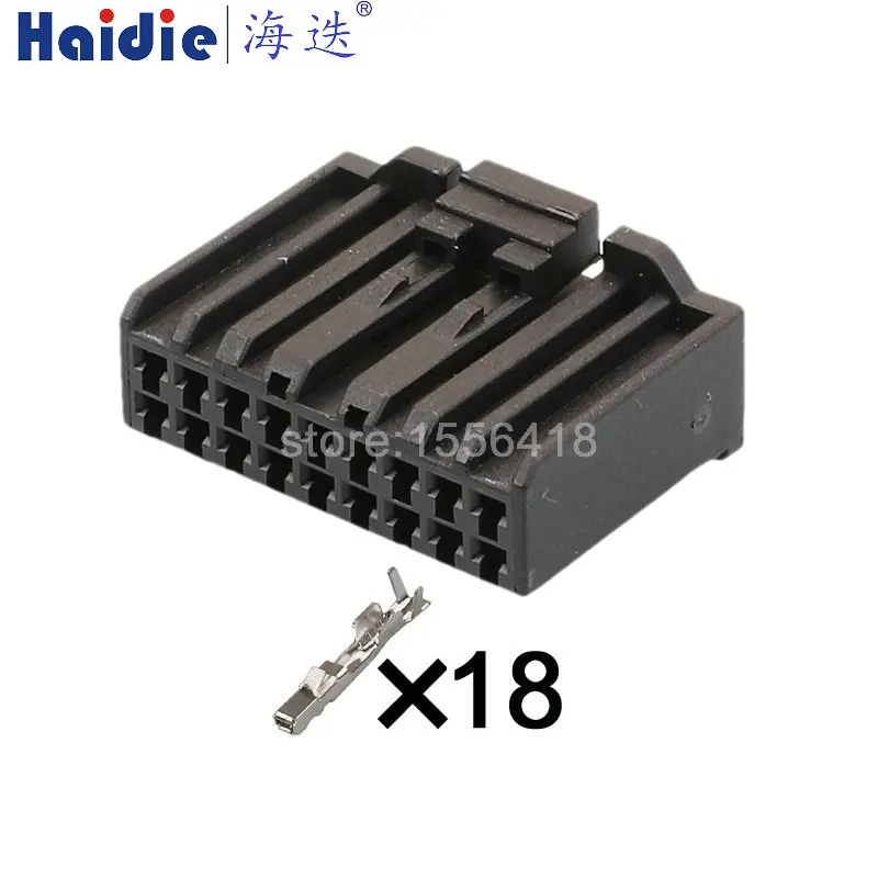 

1-50 sets auto 18pin plastic housing plug wire electric cable unsealed connector