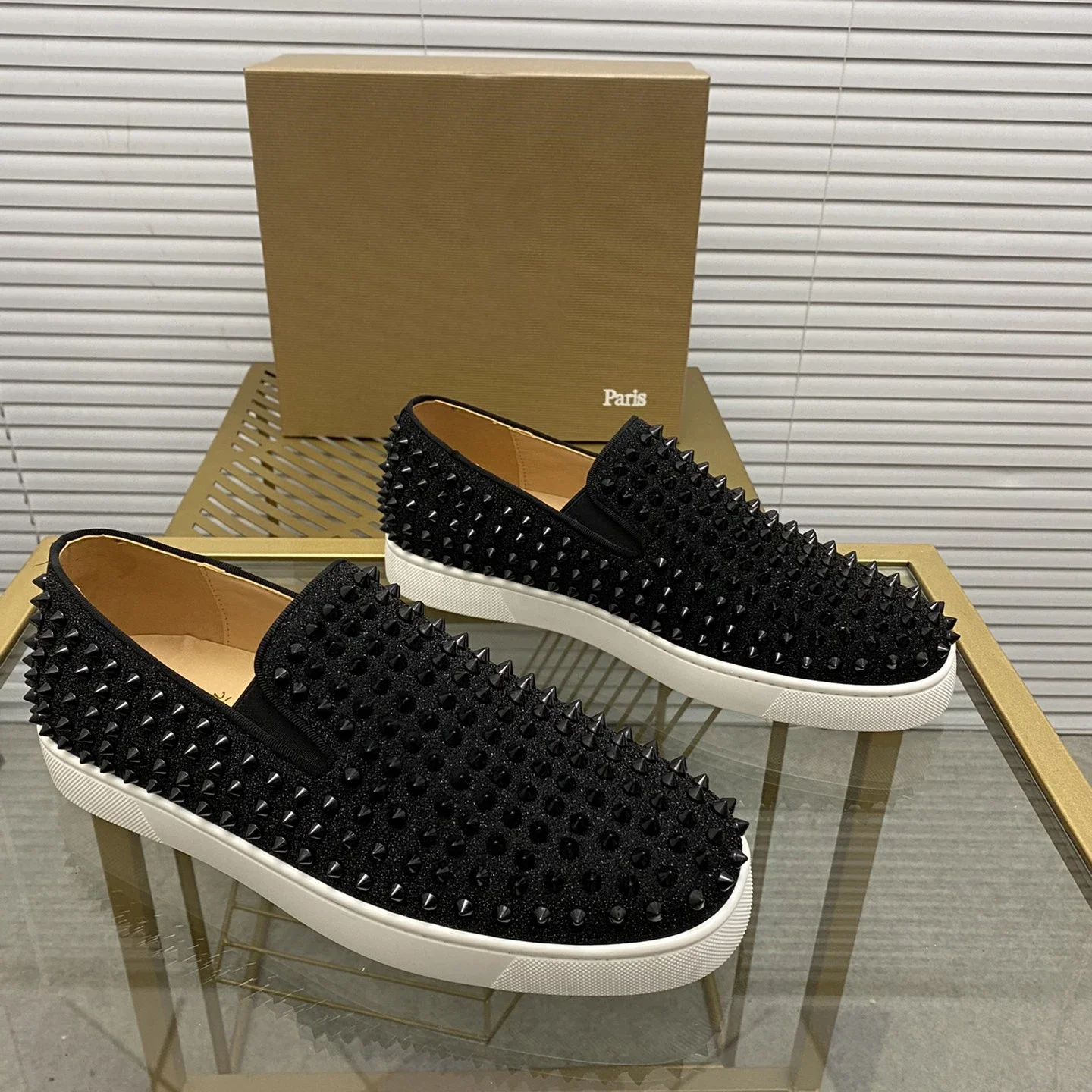 

LUXURYDITA Дизайнерские мужские повседневные кроссовки из натуральной кожи с красной подошвой роскошные женские теннисные туфли 35-48 модные Лоферы унисекс MD188