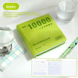 Timeless Leather - Bound Planner: Self - Discipline Tracker & Portable Notebook (Green)