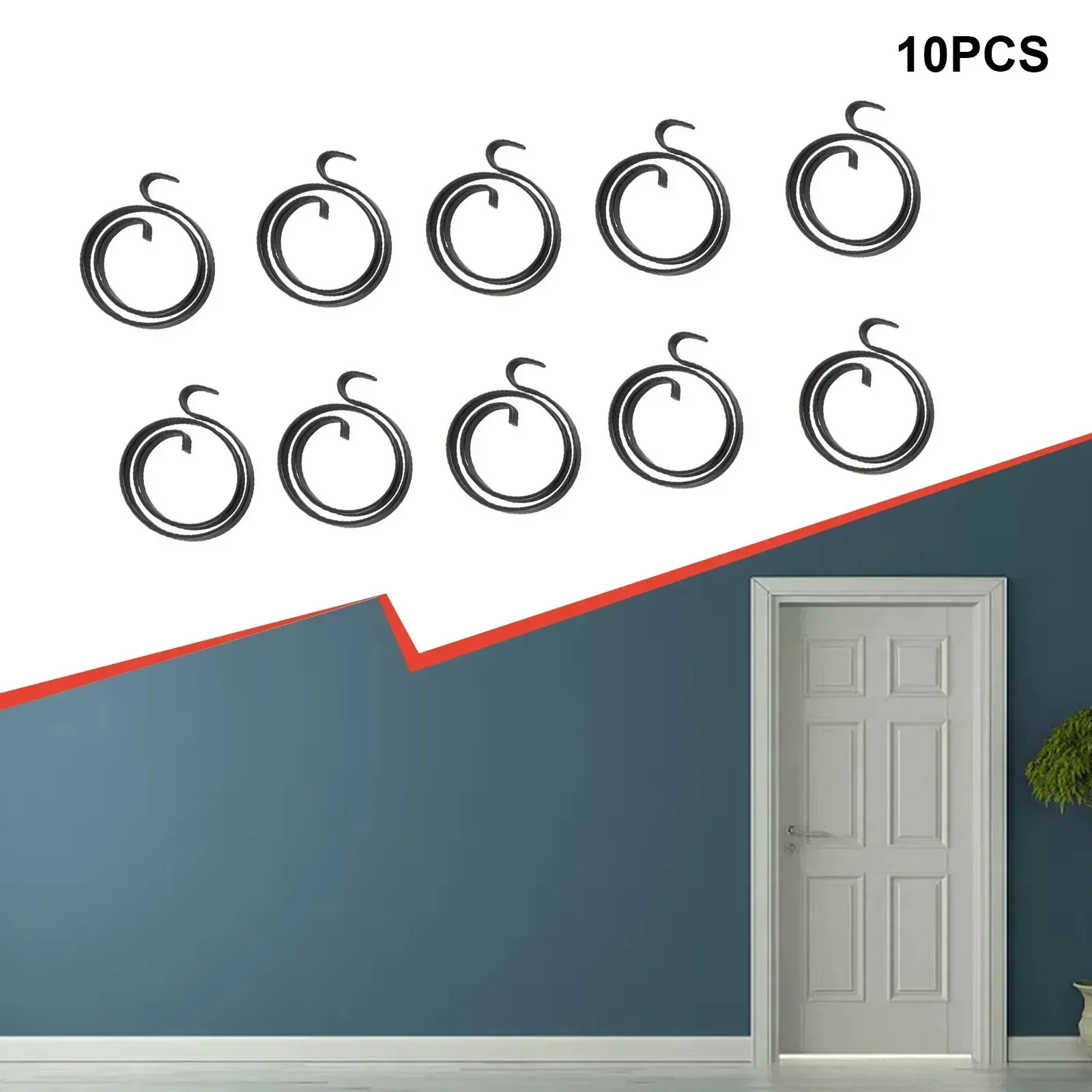 10pcs spring for door knob handle lever latch internal coil repair spindle lock torsion spring flat section wire accessory