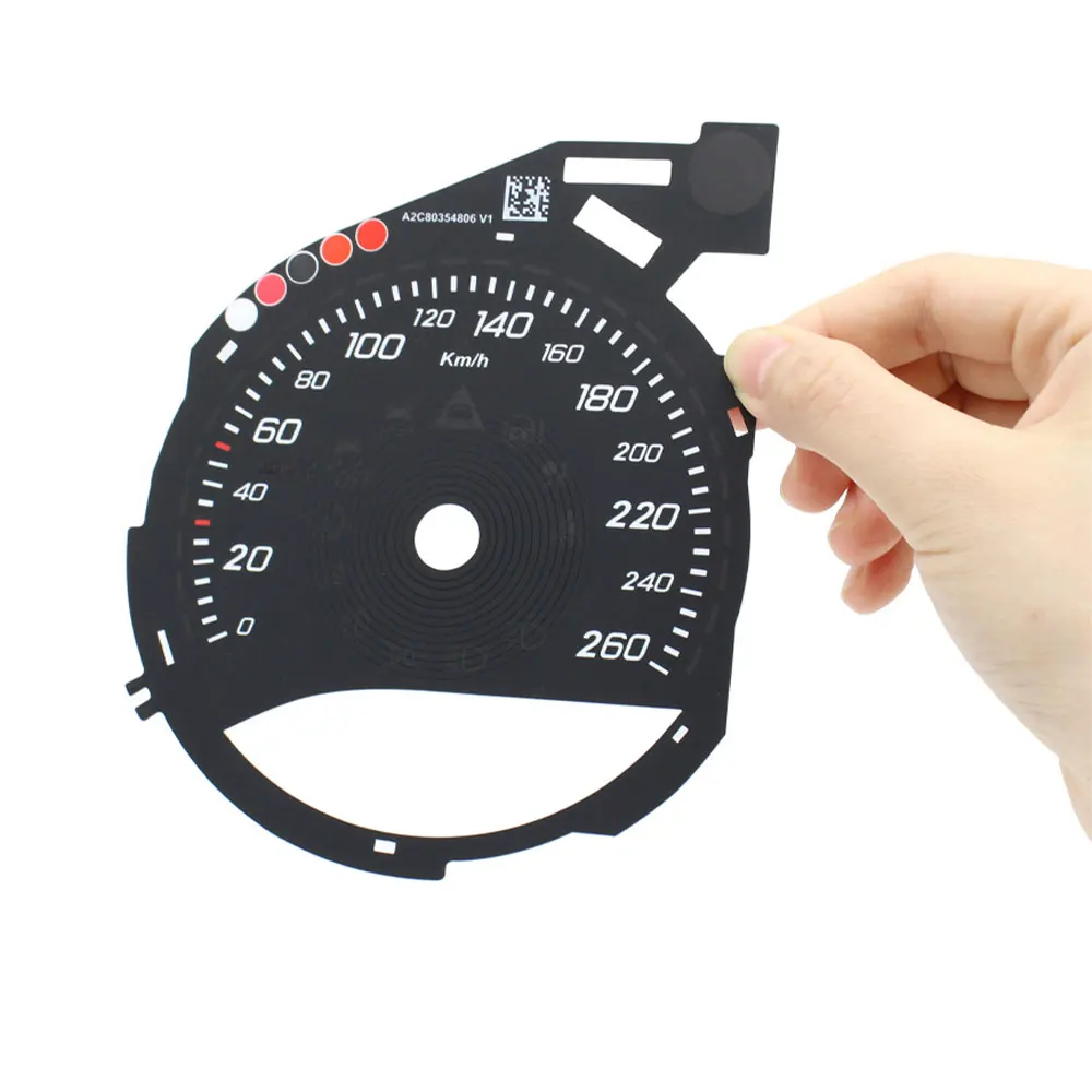 Interior Front Dash Speedometer Kilometer Decals Sticker For Mercedes BENZ GLC C Class W253 W205 C200 C300 C350 GLC260 GLC300