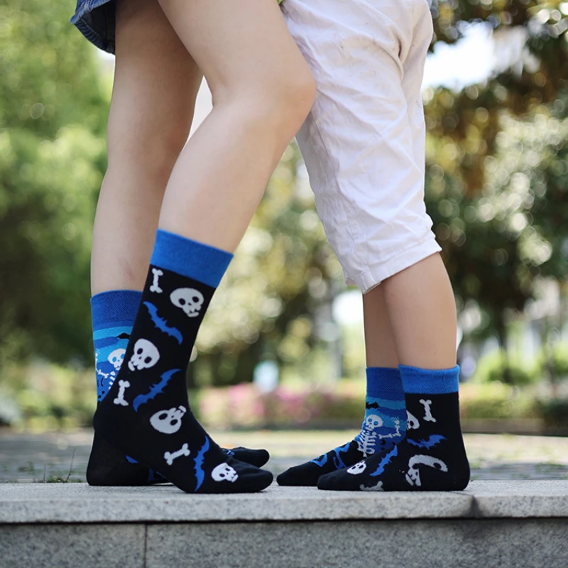 Children's Parent-child Style Boys and Girls Colorful Cute Cartoon Fashion Sports Mid tube Cotton Socks