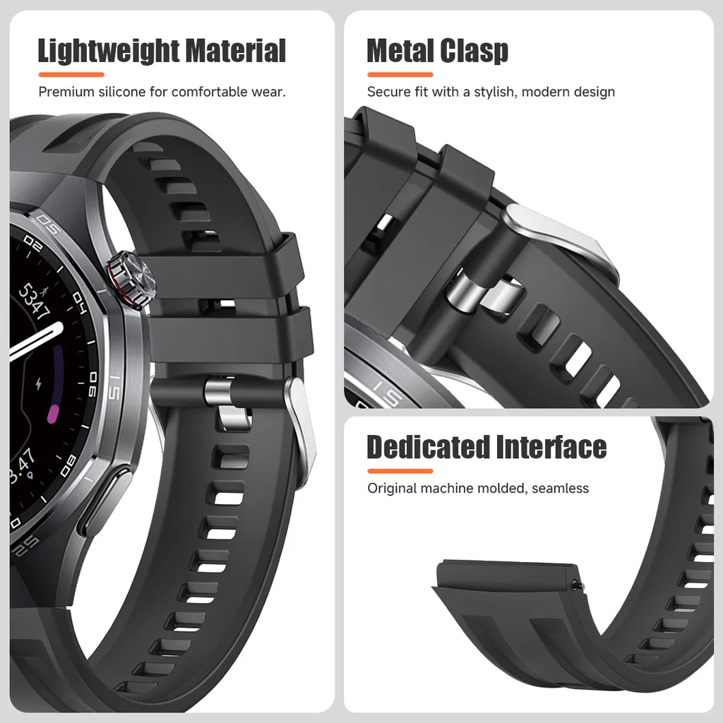 Silicone Sport Band for Smartwatch - Durable and Comfortable Bracelet Strap