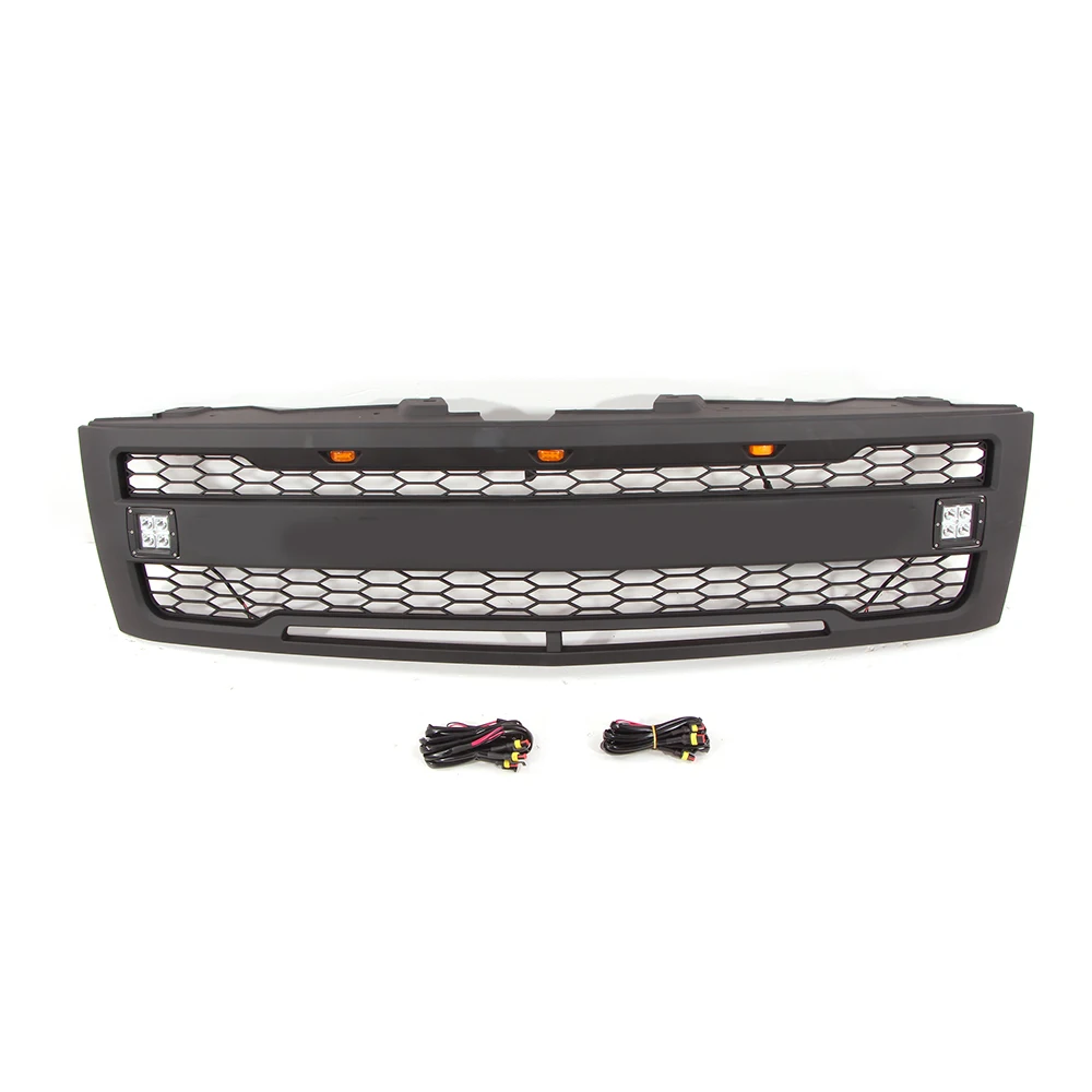 

2007-2013 abs parts front grille with side lights fit for Chevrolet Silverado