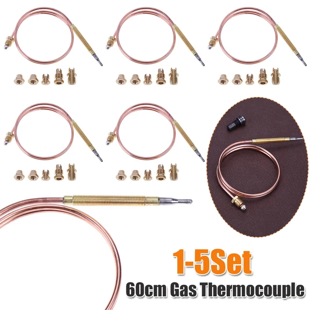 เทอร์โมคัปเปิลแก๊สแบบเหนี่ยวนำ 60 ซม. สำหรับหม้อต้มน้ำร้อน เครื่องใช้แก๊ส และเตาอบ 1