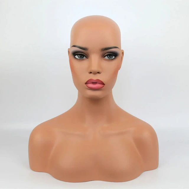 Ship Us!18in Manikins Head Mannequin Head With Shoulders Realistic