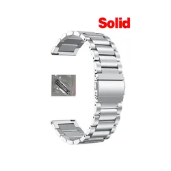Stainless Steel Bracelet for Smart Watch - Elegant and Durable Design (Silvery)
