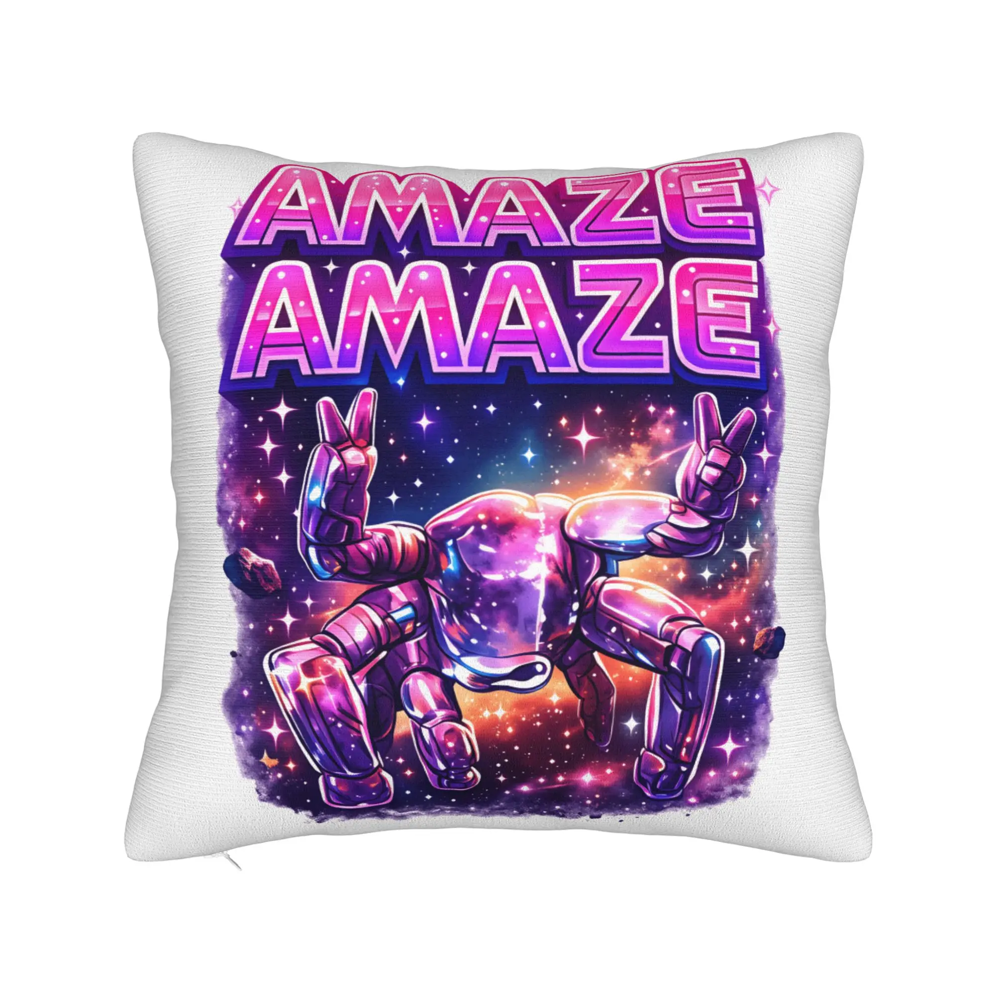 Custom Kawaii Pillow Cover for Living Room Chair - Project Hail Mary Design Featuring Rocky Ball