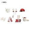 Sunsyea Official Genshin Impact Merch From miHoYo Klee Series Beret Gloves Octagonal Hat Scarf Slippers Socks Dodoco Plush Doll