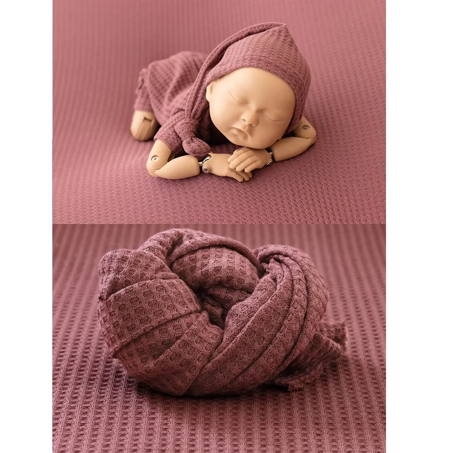 الوليد التصوير بطانية الطفل محبوك التقميط صورة خلف...