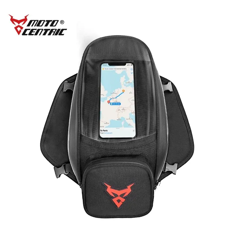 오토바이 연료 탱크 가방, 터치 스크린 GPS, 보통 모토 라이딩, 방수, 대용량 스토리지, 다기능 가방