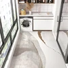 Striped PVC Kitchen Carpet Living Room Non-slip Leather Rugs Thick Entrance Door Mat Balcony Waterproof Oil-proof Large Area Rug 3
