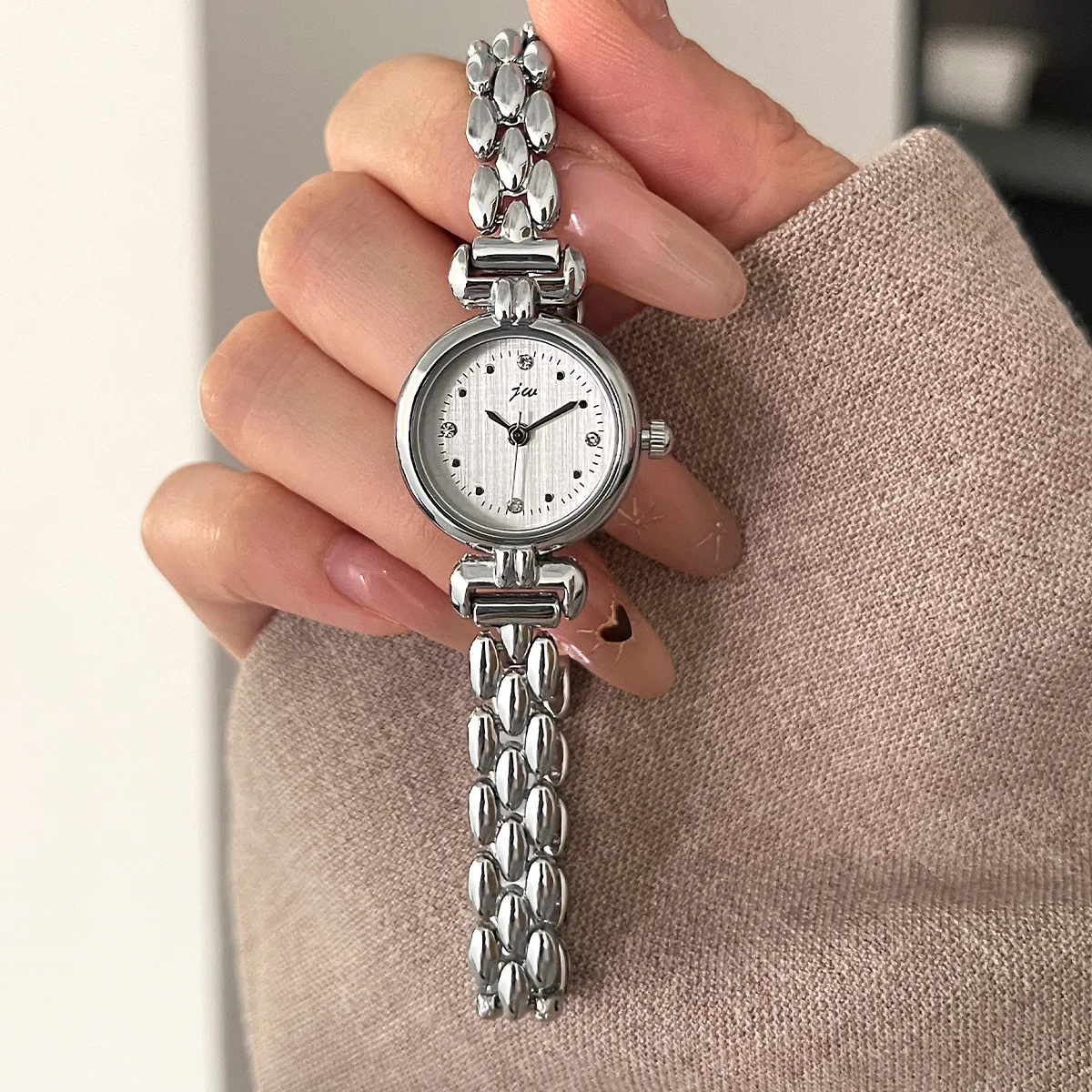 Women's Watch Retro Bracelet Watches Small and Exquisite Versatile Steel Belt Ladies Fashion Quartz Clock Wristwatches - 6