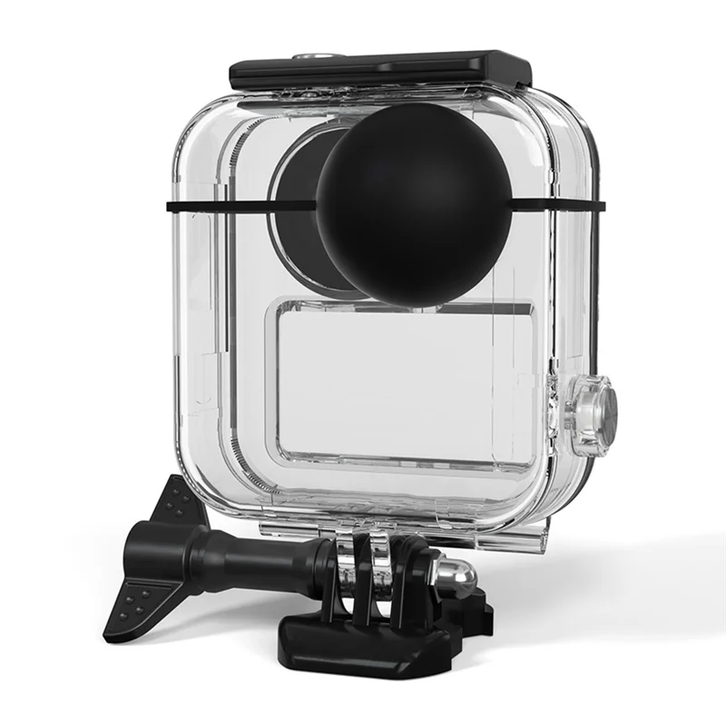 Détail du joint d'étanchéité et du système anti-buée du boîtier pour GoPro Max.