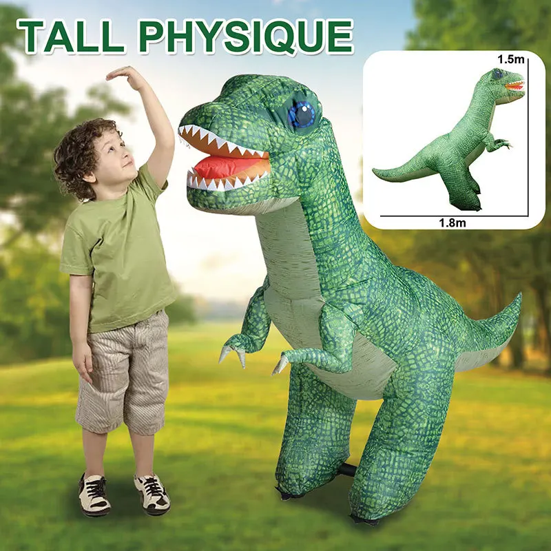 Large Inflatable Remote Control Dinosaur RC Electric Walking T-Rex Toys for Kids Boys Girls Best Birthday Party Christmas Gifts 5