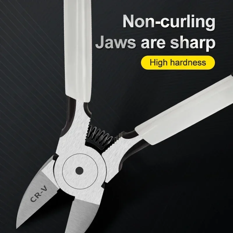 Wire Stripping Pliers 5/6 Inch Cr-V Mini Electronic Wire Stripping Pliers Diagonal Pliers Side Cutter Plastic Cable Nipper DIY Repair Tools