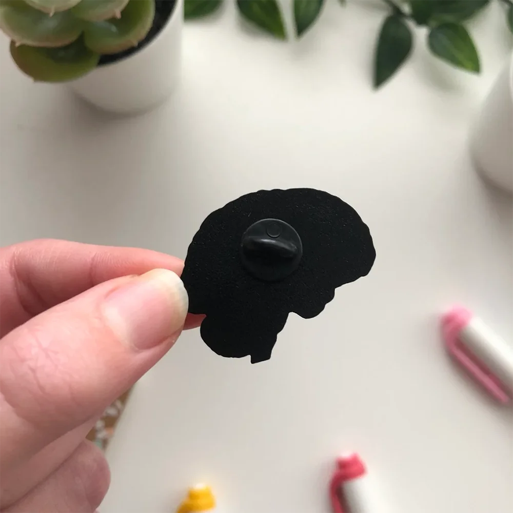 Hanreshe Neueste Anatomie Medizinische Gehirn Brosche Zarte Bunte Emaille Anstecknadel Anstecknadeln Medizin Schmuck für Ärzte Krankenschwestern – Detail 2