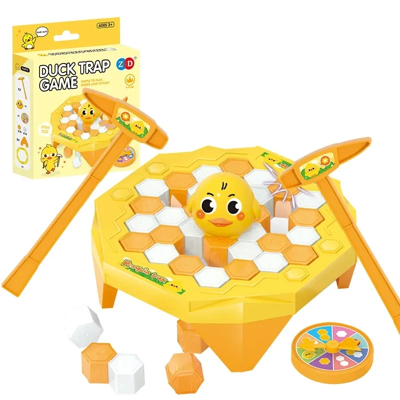 【Sleek】 Cute Penguin Knock Ice Cube Breaking Board Game Save Frog Parent-Child Interactive Game Thinking Training Toy.