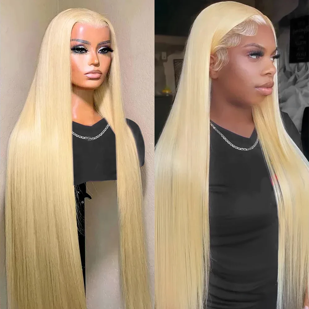 

Glueless Wig Human Hair Ready To Wear Straight 613 Honey Blonde 7x5 Lace Closure Bleached Knots Transparent Pre Cut For Women