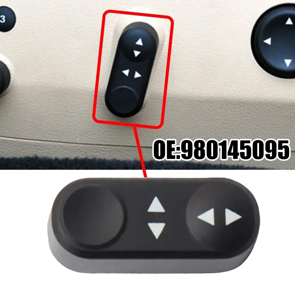 Seat Back Adjustment Switch Button Black For Maserati For GranTurismo 2004-2011 980145095 Plastic Accessories Vehicles