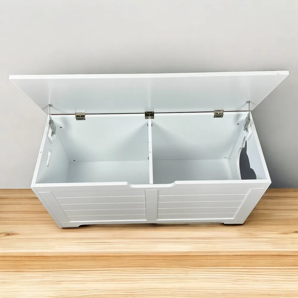 39.4" Top open Cat Litter Box Enclosure Furniture, Cat Washroom, Hidden Litter Box Cover, Cabinet for Large