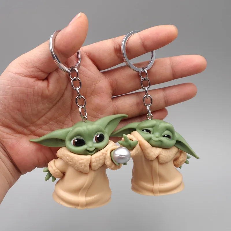 5 Pz/Set Cute Baby Yoda Portachiavi Action Figure Toys Mandalorian Yoda Baby Figure Action Toys Star Wars Yoda Hot Kids Toys Regali