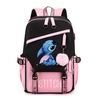 Disney cartoon Stitch New Kids Backpack Mini Schoolbag Girls and Boys Cute Shoulder Bag 4