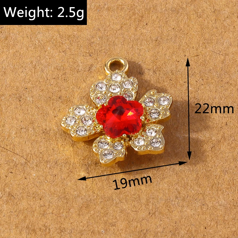 10 stücke schicke Strass Stern Schneeflocke Charms Anhänger für DIY Ohrringe Halskette Armband Schmuck Herstellung Zubehör liefert – Detail 4