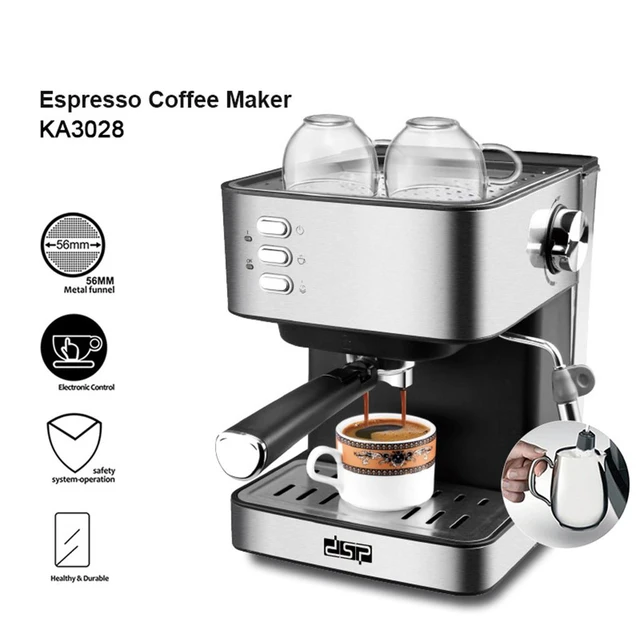 Mr. Coffee 4-Cup Steam Espresso System with Milk Frother - AliExpress