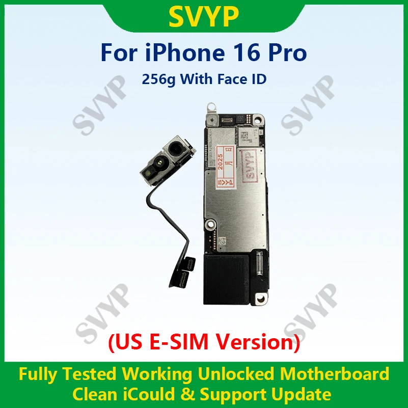 Fully Tested 100%Working Motherboard For iPhone 16 Pro Max