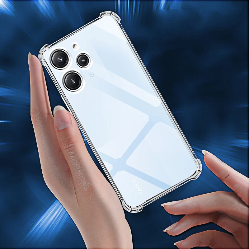 Crystal Clear Shockproof Silicone Phone Cover - Enhanced Protection