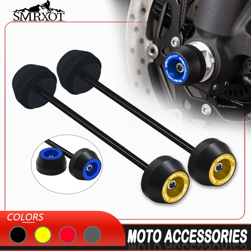 

Motorcycle Accessories For YAMAHA YZF-R25 R25 2014-2024 Front & Rear Wheel Axle Fork Crash Sliders Falling Protector Pad r25