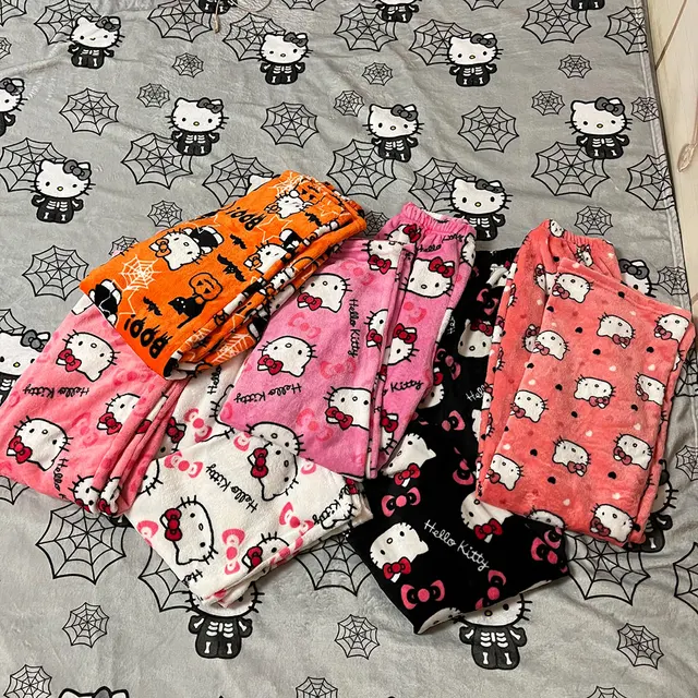 Pyjama Flanelle Femme Sanrio Hello Kitty Pyjama En Flanelle Anime
