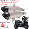 Slip On For Honda Nss350 Nss 350 2020-2022 Newstylishsports 350 Motorcycle Exhaust Escape System Modify Mid Llink Pipe Muffler