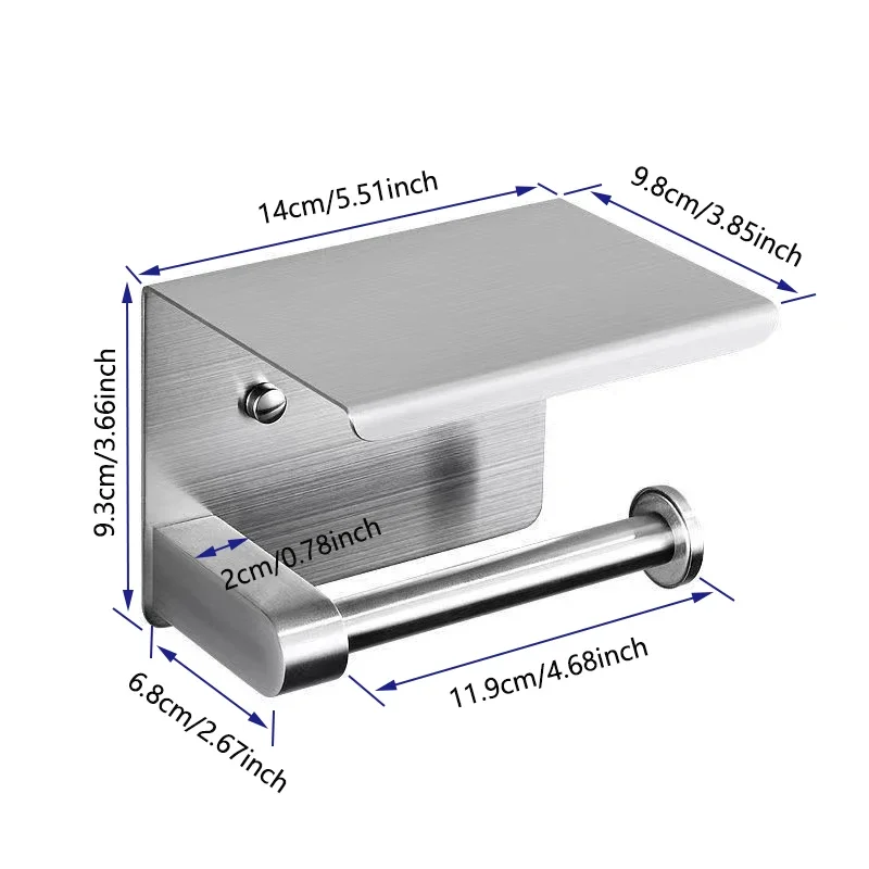 Paper Towel Holder Toilet Paper Rack Toilet Paper Holder Toilet Roll Holder Paper Towel Rack Kitchen Storage Rack Toilet Paper Holder Storage Rack Kitchen Towel Placement of seasoning bottles Bathroom Wall Roll of Paper Phone Storage