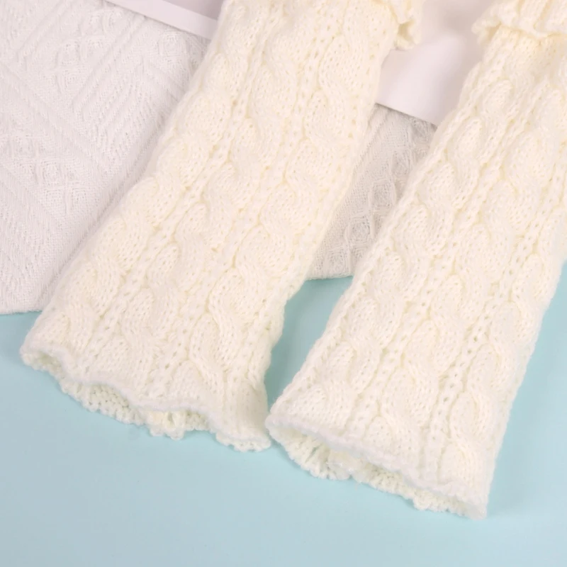 Soft Knitted Toddler Leg Covers Baby Cute Calf Leg Warmers for Kids Girls Fashion Children Pile Sock Winter Lolita Knee Socks