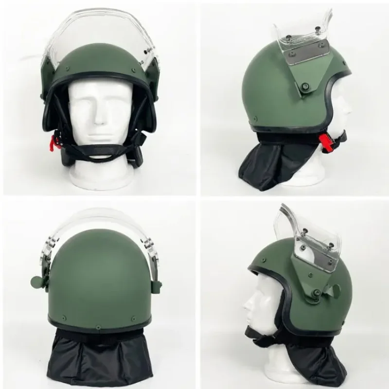ZSh-1-2 ЗШ-1-2 オリーブグリーン ヘルメット 透明シールド付き Russian ZSH-1-2M Helmet w/Acrylic Face Shield Helmet SH60 Replica