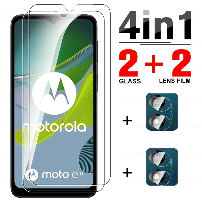 

Закаленное стекло 4 в 1 для Motorola Moto E13, защита для экрана MotorolaE13 E 13 13E MotoE13 4G, защитные пленки для объектива камеры 6,5 дюйма