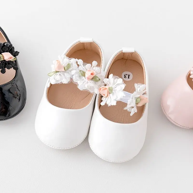 Baby Shoes Spring and Summer Sandal Cute Flower Girl Style Easy to Wear High Quality PU and TPR Sole Anti-slip Walking BBW3099 - 2