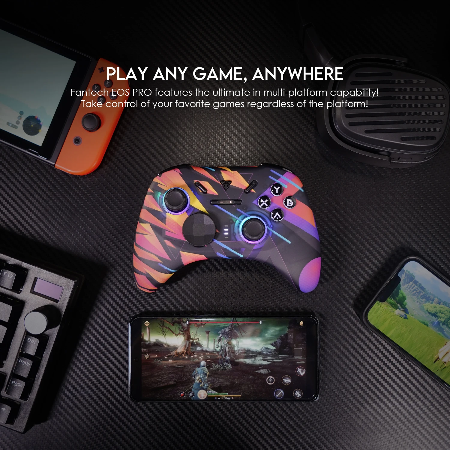 FANTECH EOS PRO WGP15 Wireless Gaming Controller Bluetooth Gamepad For PC,Steam,Switch,iOS,Android With Hall Effect Joystick - AliExpress