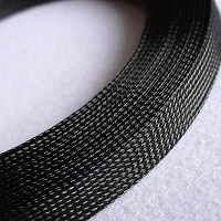 1M 2 4 6 8 10 12 14 16 18 20 25 30 40 mm High Density PET Braided Expandable Sleeve Wire Wrap Insulated Nylon Protector Sheath Black