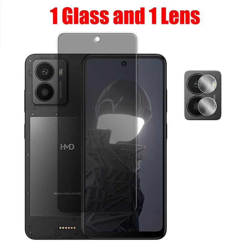 Privacy 9H Tempered Glass Screen Protector with Lens Film