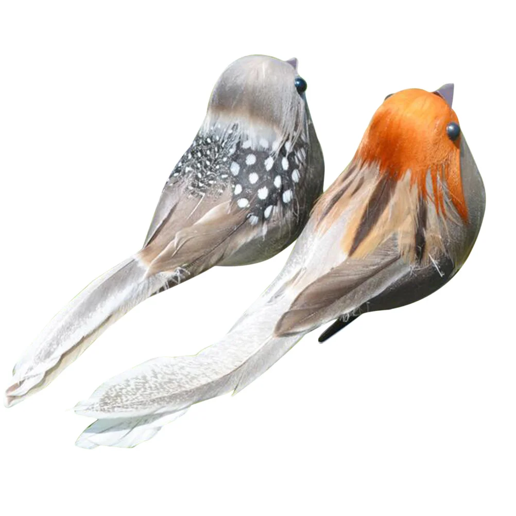 

Milisten Desk Topper 6Pcs Simulation Birds 3D Artificial Sparrow Simulation Sparrow Statue Garden Sparrow Figurine Bird