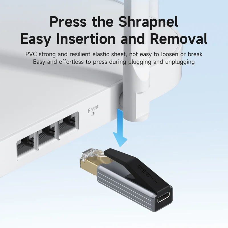 Hagibis USB C to Ethernet Adapter 1Gbps Gigabit USB C Female to RJ45 Male Network Converter for MacBook Pro iPhone 16  iPad XPS