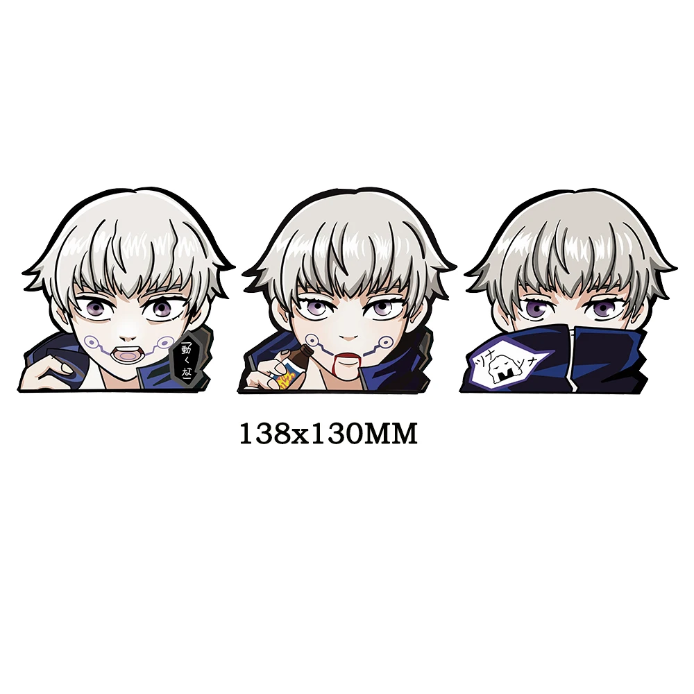 Jujutsu Kaisen Toge Inumaki Sticker Anime Motion Car Stickers Waterproof Decals For Suitcase Laptop Refrigerator Wall Gift