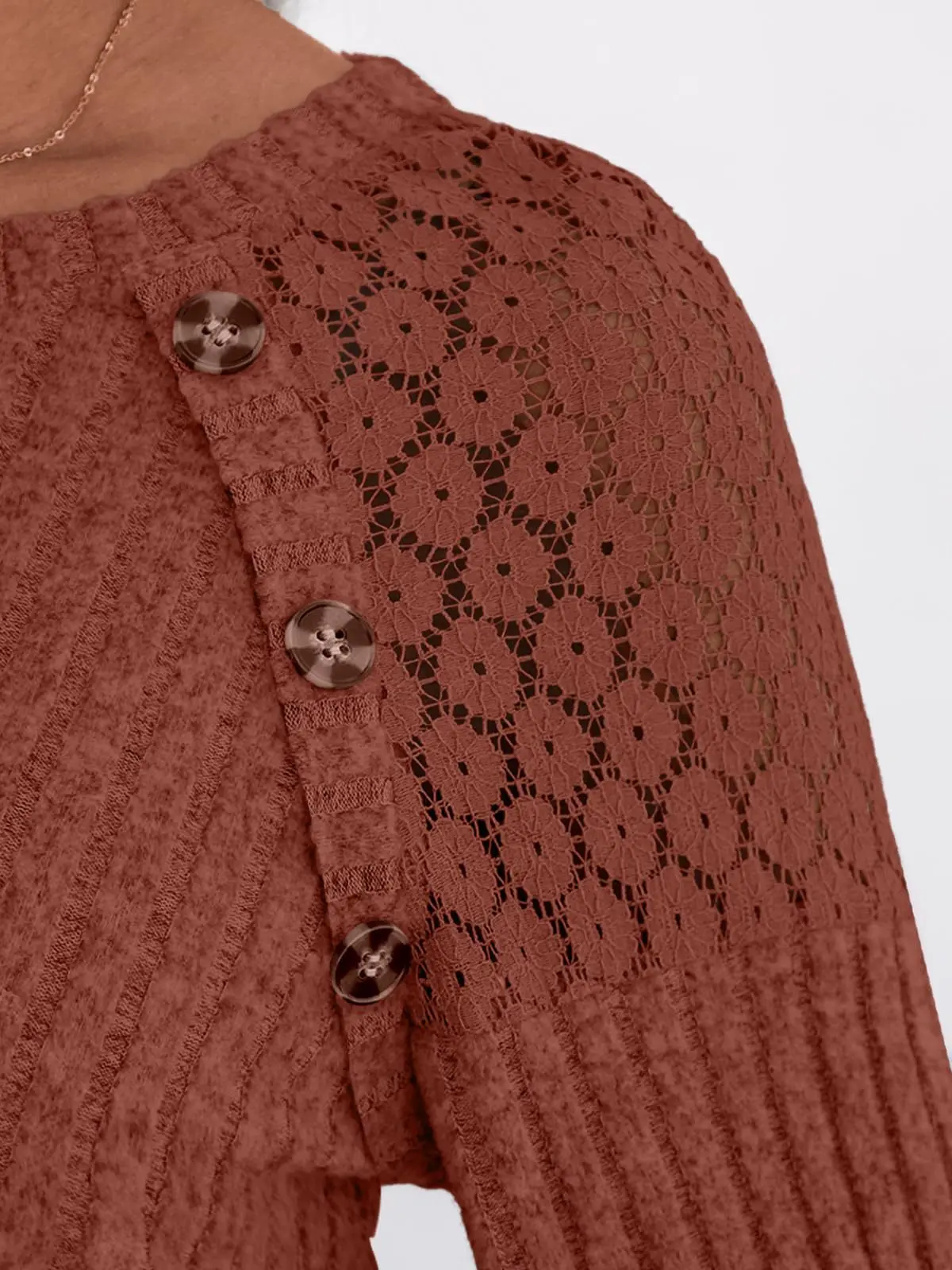 2025 New Autumn Women's Blouses Elegant Fashion Lace Hollow Out Patchwork Button Shirts Loose Casual Long Sleeve Pullover Tops