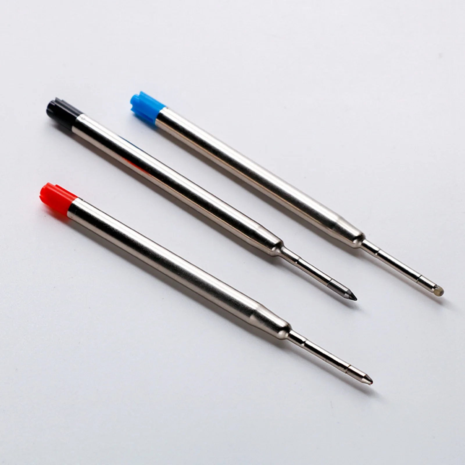 Ballpoint pen refills 20pcs L:3.9 In medium point blue red black ink rods for Parker pens for writing office stationery
