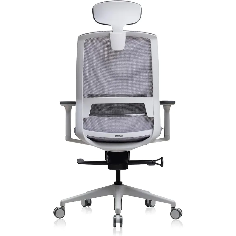 

Home Office Desk Chair - Ergonomic, High Back, 3 Lockable Recline Positions, 3-Way Armrest, Adjustable Seat Depth&Lumbar Support