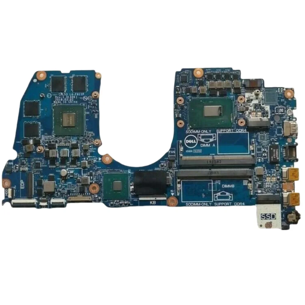 CAL53 LA-F611P For DELL G3 3579 Laptop Motherboard With i5 - Main Image